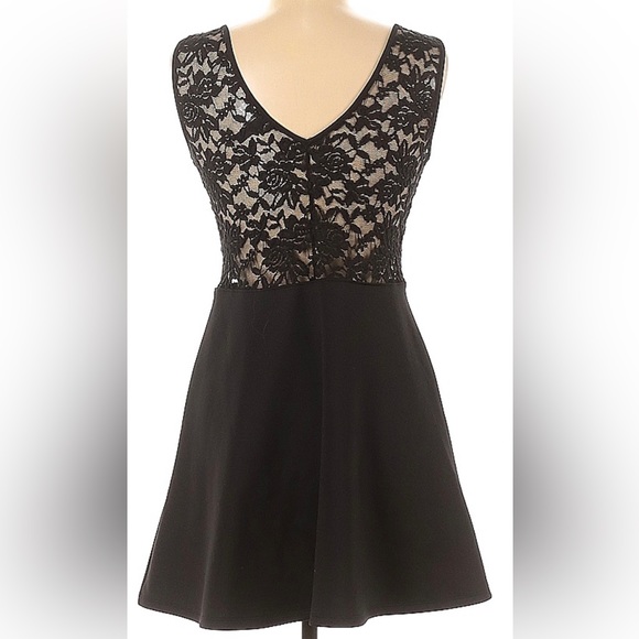 H&M Little Black Dress with Lace Accents - Picture 2 of 2